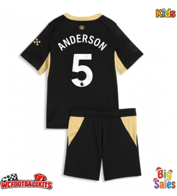Manchester City Elliot Anderson #5 Replica Away Stadium Kit for Kids 2026-27 Short Sleeve (+ pants)